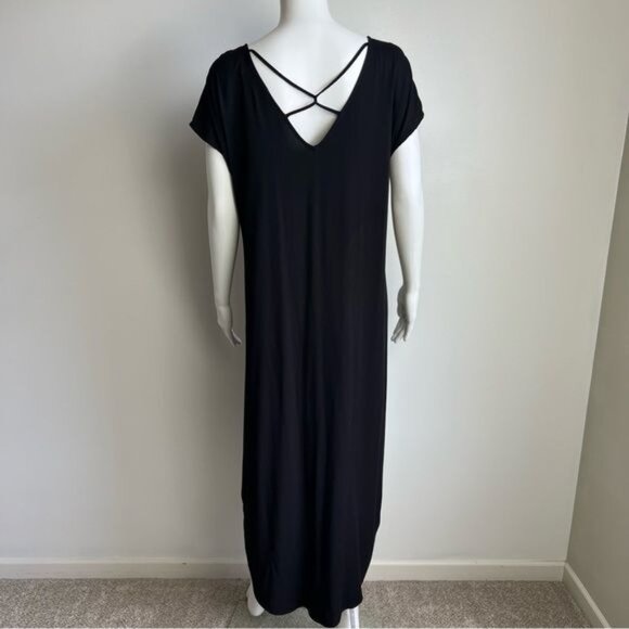 Michael Stars Strappy Back High Low Dress in Black - S - Picture 2 of 7